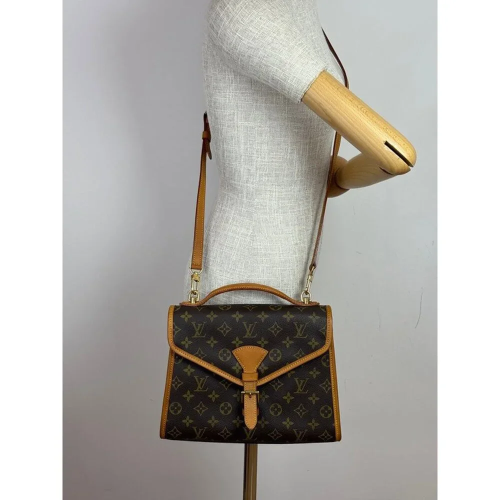 LOUIS VUITTON Brown Monogram Canvas Bel Air GHW